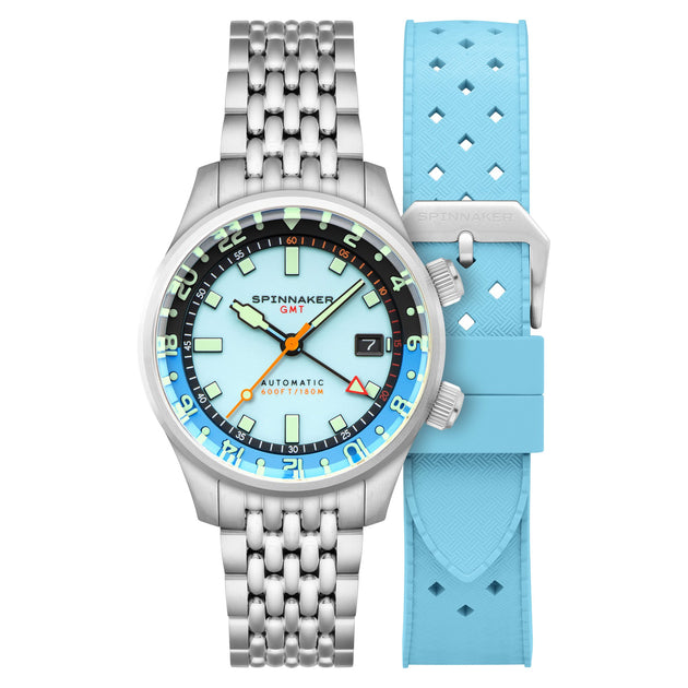 Spinnaker Bradner GMT Automatic Aquamarine Blue