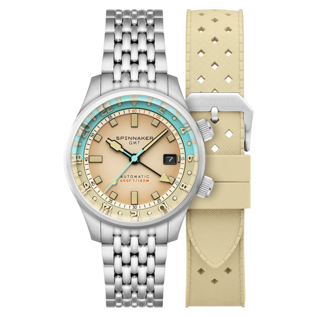 Spinnaker Bradner GMT Automatic Beige Linen