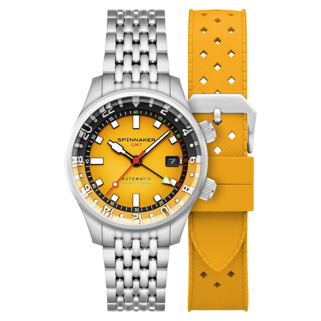 Spinnaker Bradner GMT Automatic Ochre Yellow