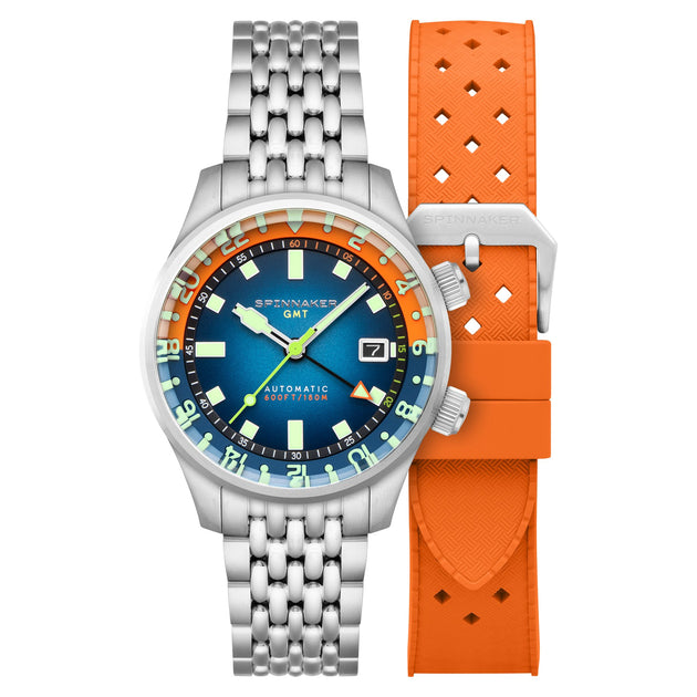 Spinnaker Bradner GMT Automatic Orange Blue
