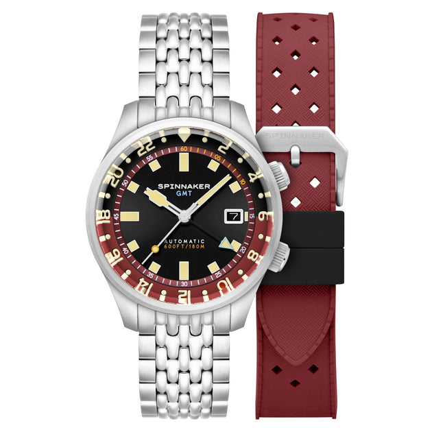 Spinnaker Bradner GMT Automatic Sombre Red