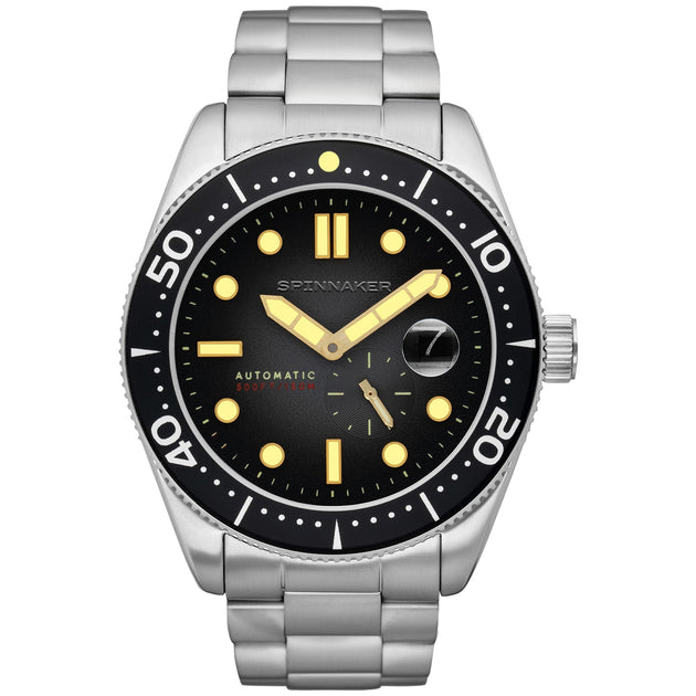 Spinnaker Croft Automatic Black Silver