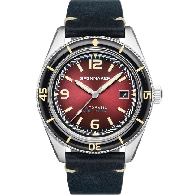 Spinnaker Fleuss Automatic Oxblood Red
