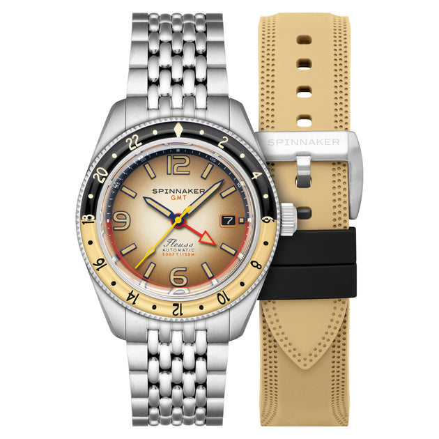 Spinnaker Fleuss GMT Automatic Sandstorm Brown