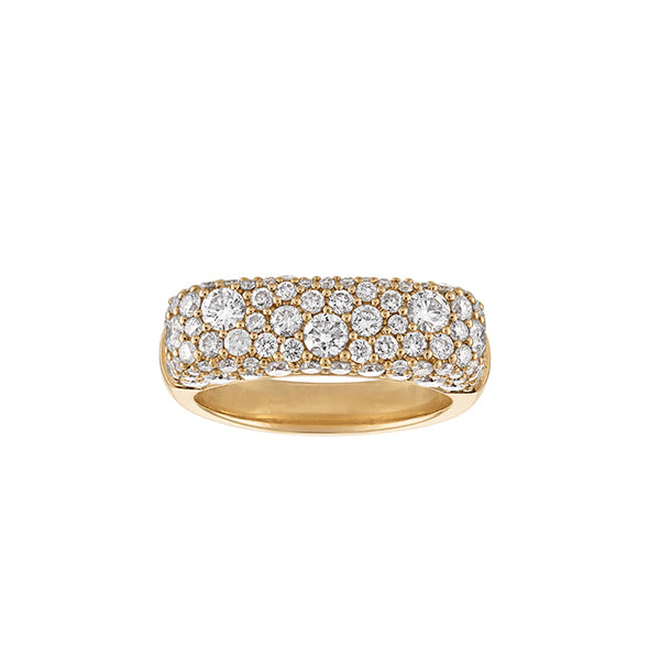 Eden Presley 14k Yellow Gold Sparkle Stack Ring - EDP-R0003-DIA