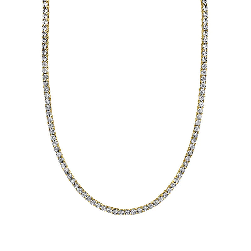 Moyer Collection 14k Yellow Gold 0.95ctw Diamond Riviera Necklace- MFJ095YG