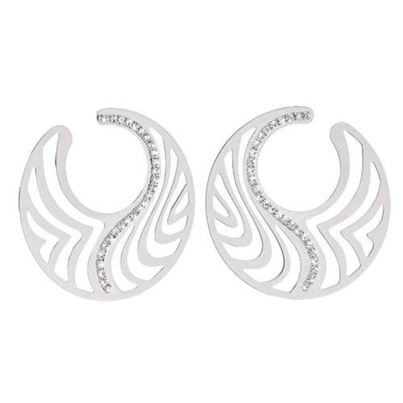 Kalahari Brass Circle Earrings