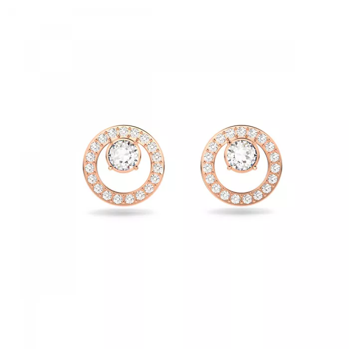 Swarovski® 'Creativity' Women's Gold Plated Metal Stud Earrings - Rose 5199827