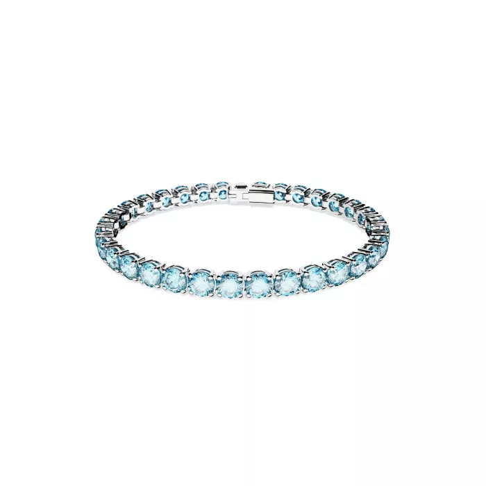 Swarovski® 'Matrix' Women's Base Metal Bracelet - Silver 5648929