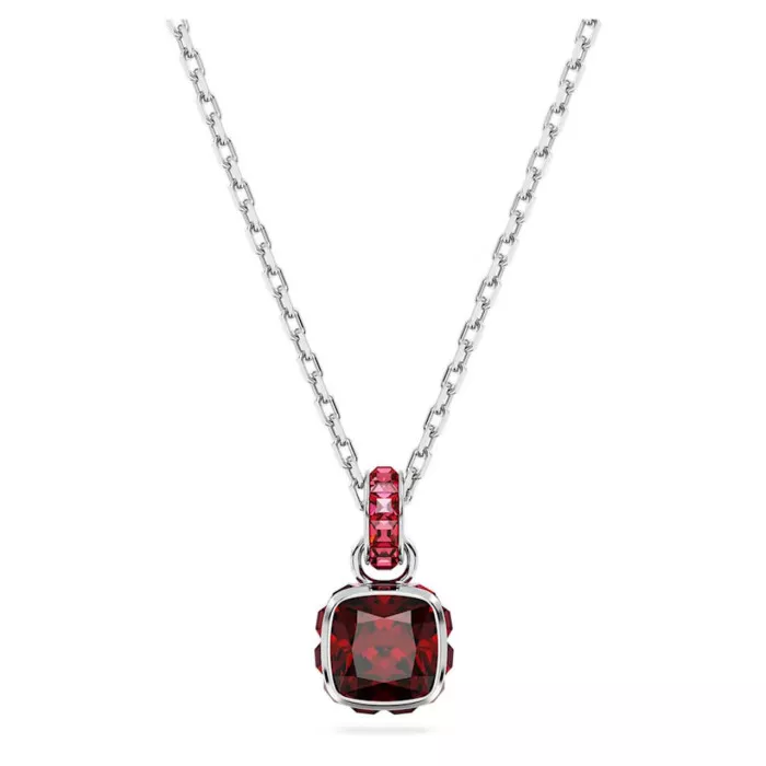 Swarovski® 'Birthstone' Women's Base Metal Necklace - Silver 5651709