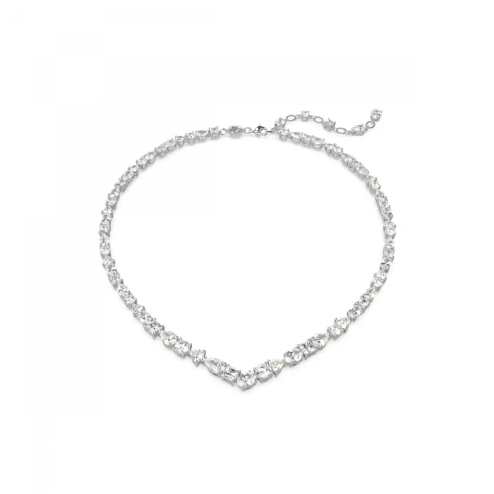 Swarovski® 'Mesmera' Women's Base Metal Necklace - Silver 5665242