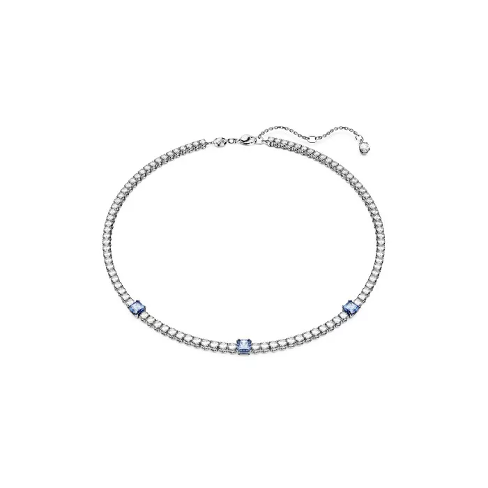 Swarovski® 'Matrix' Women's Base Metal Necklace - Silver 5666167