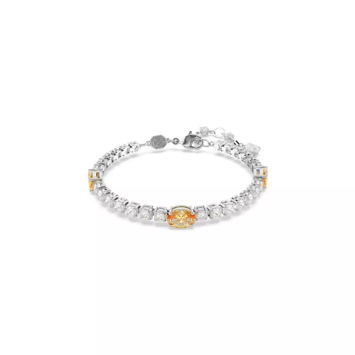 Swarovski® 'Matrix' Women's Base Metal Bracelet - Silver 5666425