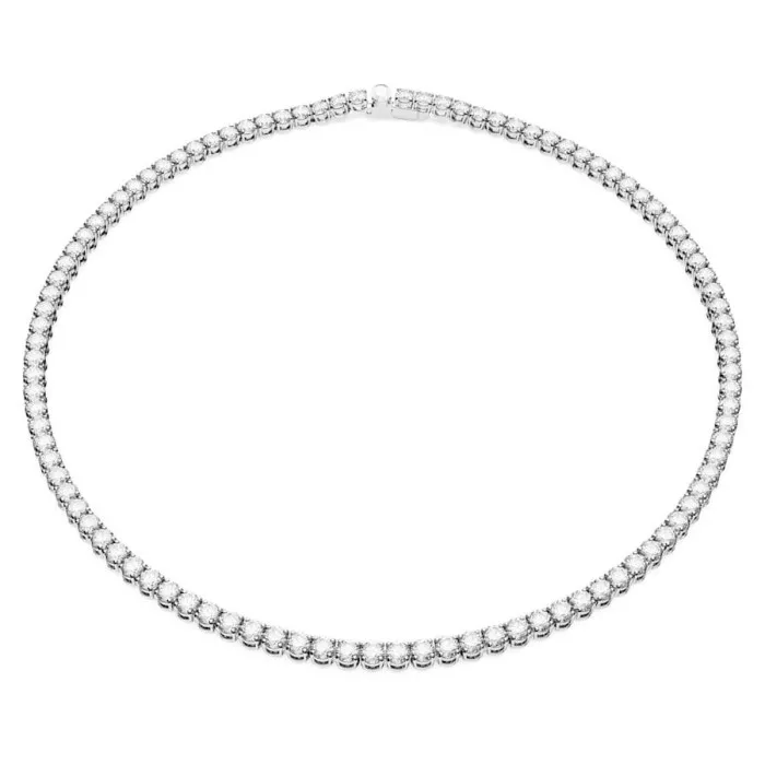 Swarovski® 'Matrix' Women's Base Metal Necklace - Silver 5681796