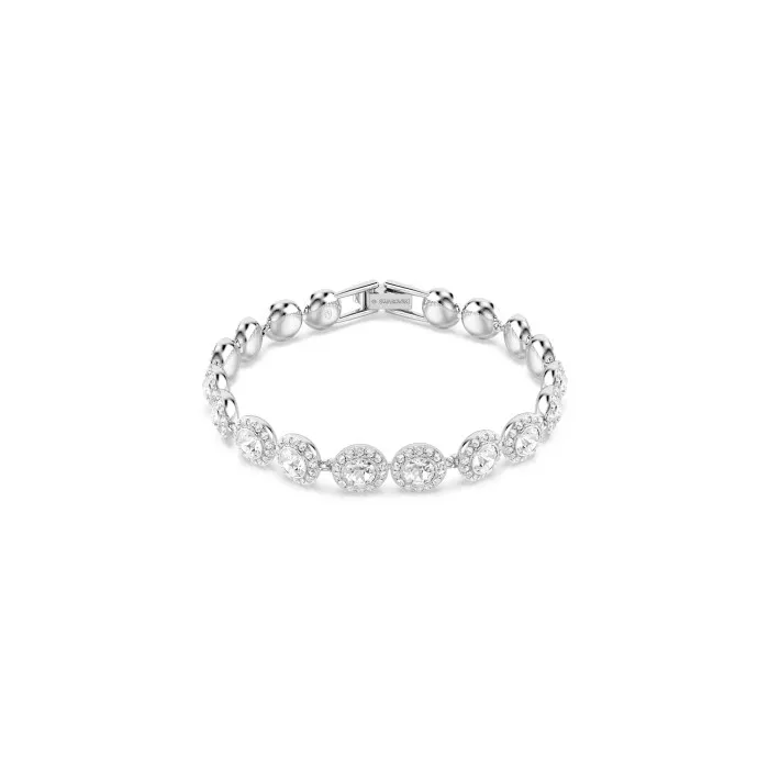 Swarovski® 'Una' Women's Base Metal Bracelet - Silver 5682279