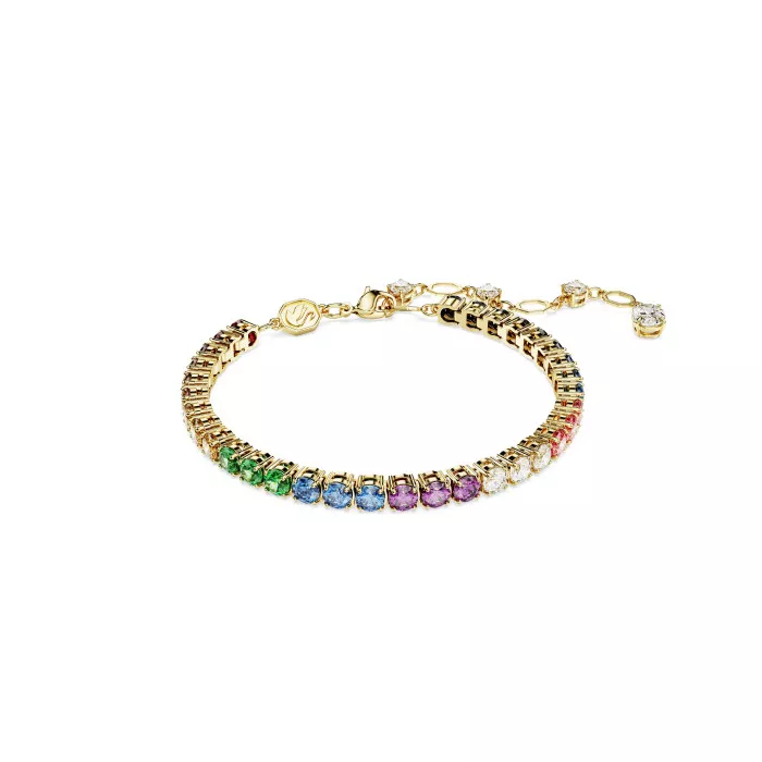 Swarovski® 'Capsule Pride' Women's Gold Plated Metal Bracelet - Gold 5685691