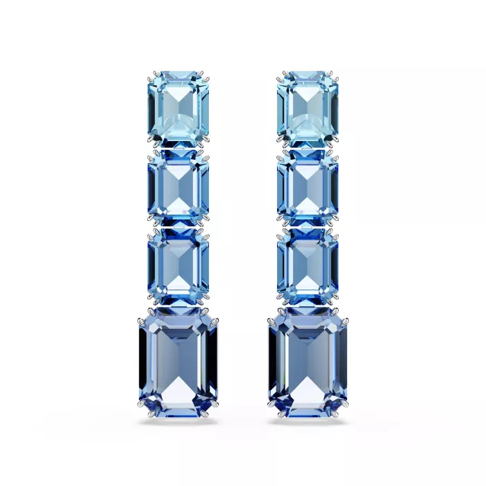 Swarovski® 'Millenia' Women's Base Metal Drop Earrings - Silver 5696516