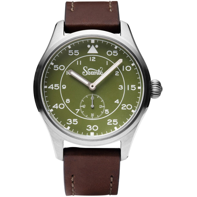 Szanto Heritage Aviator Green Brown