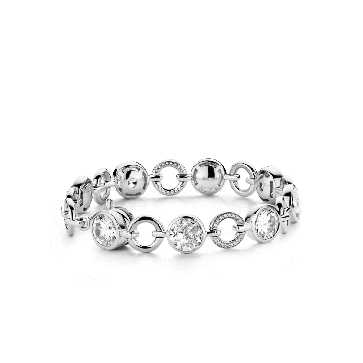CIRCLES & ZIRCONIA BRACELET