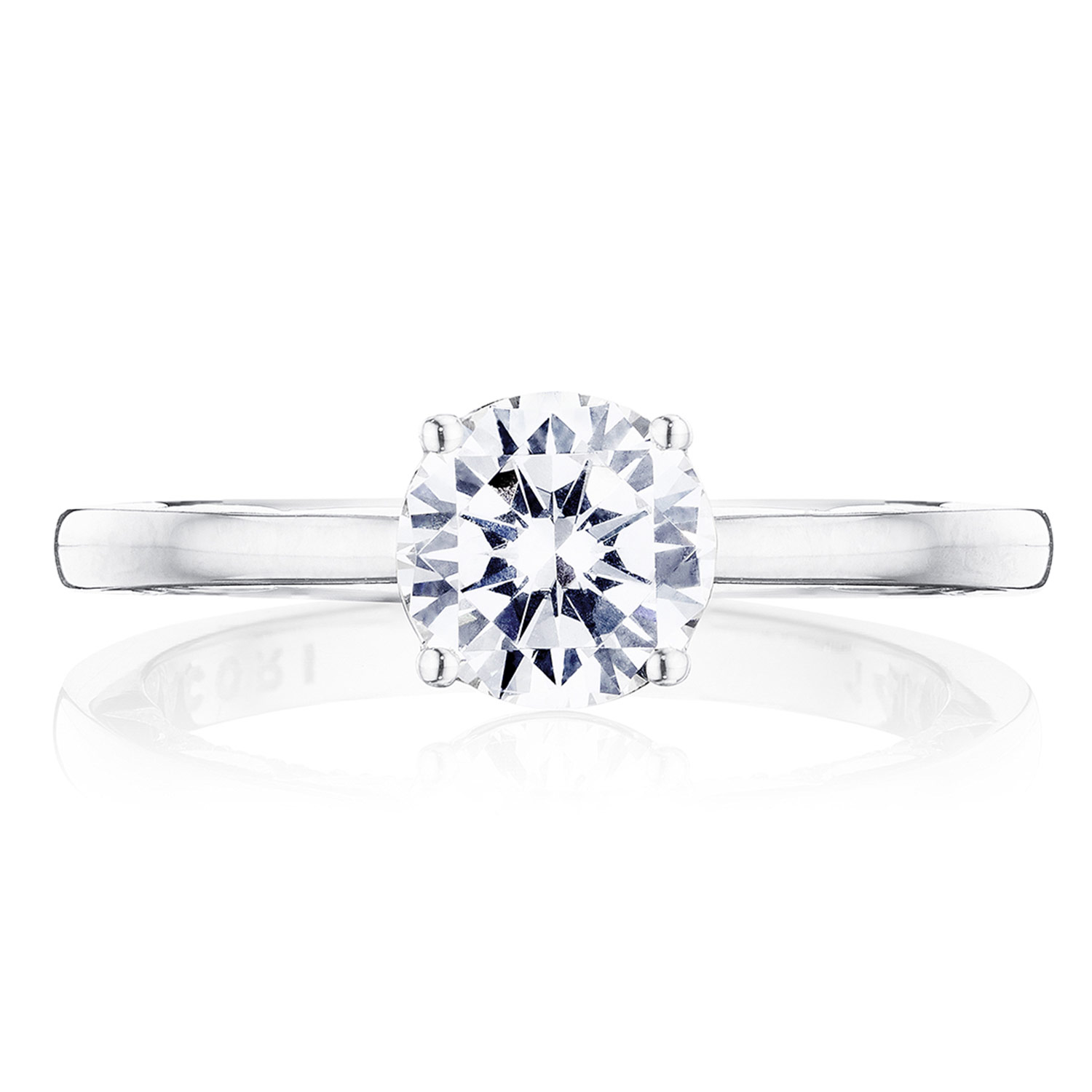 P100RD Round Solitaire Engagement Ring