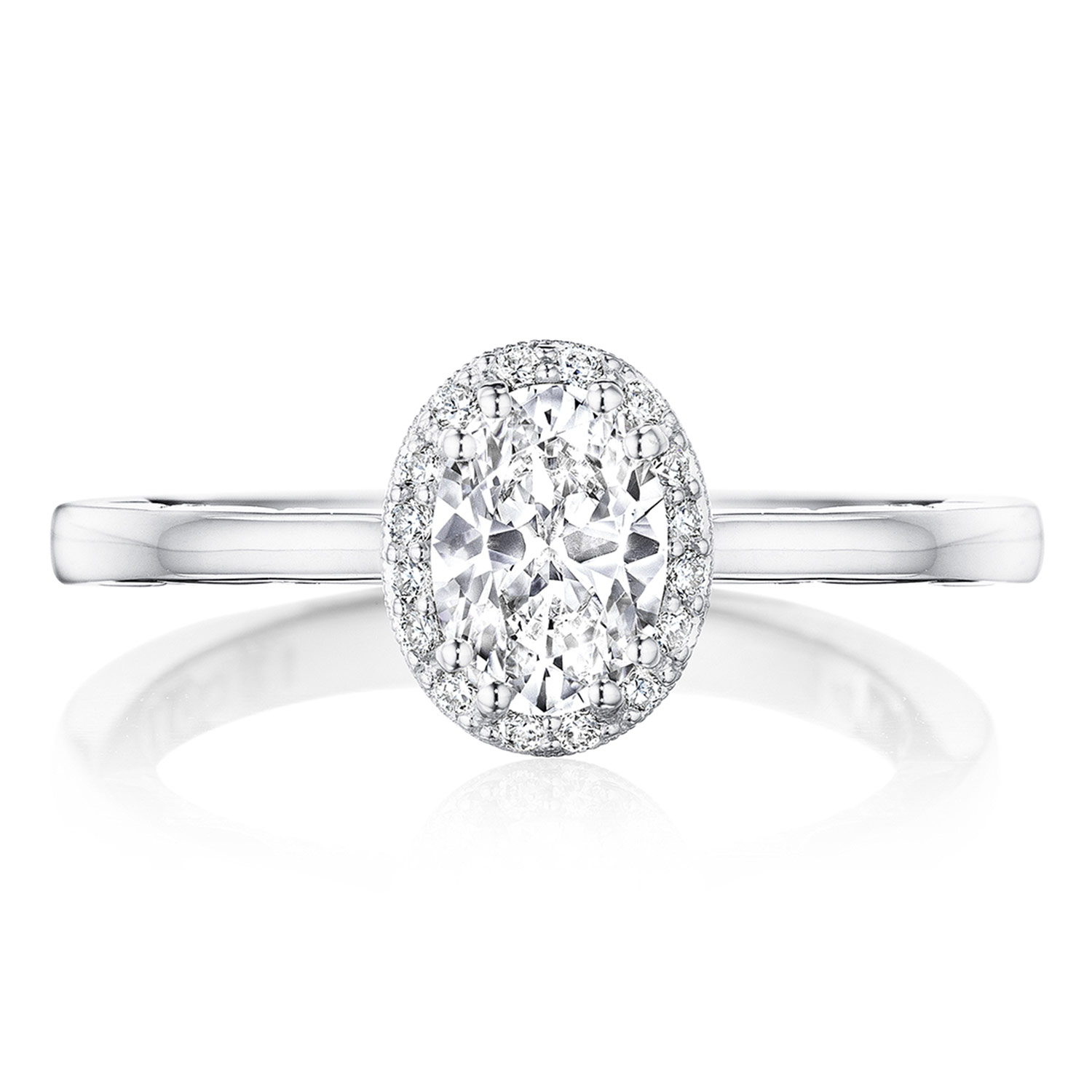 P101OV Oval Bloom Engagement Ring