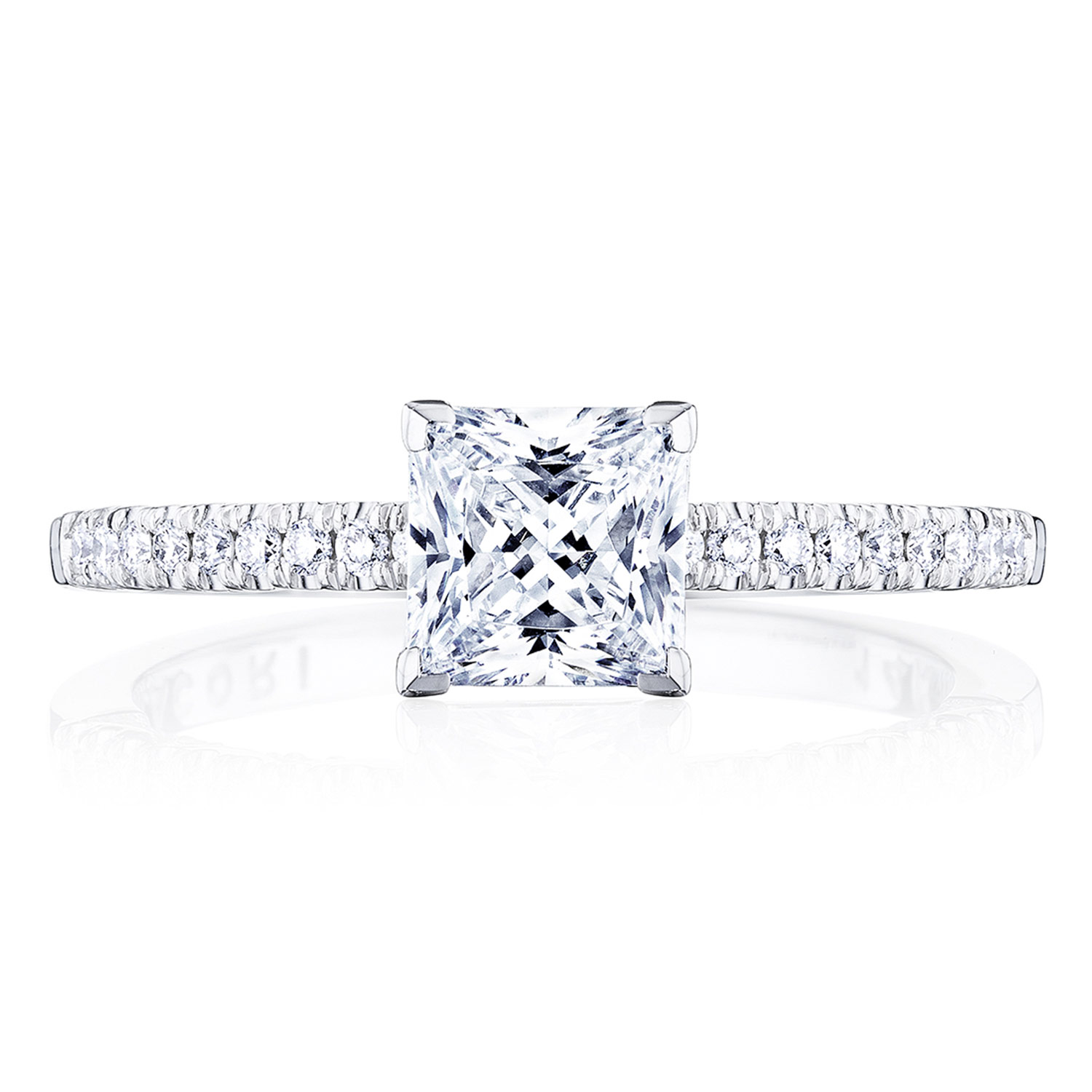 P104PR Princess Solitaire Engagement Ring