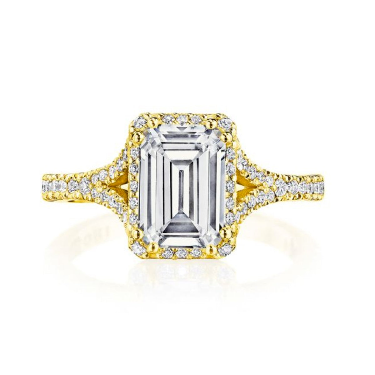 Tacori Dantela 18k Yellow Gold Split Shank Engagement Ring- 2672EC856Y