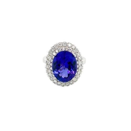 Tanzanite Diamond Ring