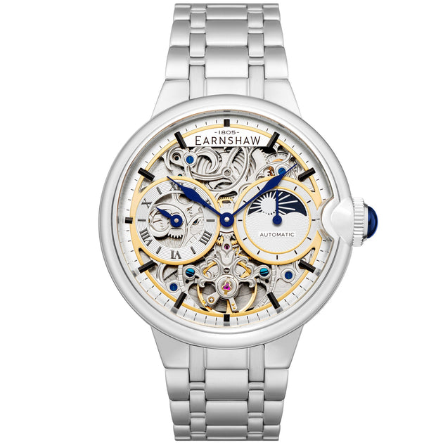 Thomas Earnshaw Barallier Skeleton Automatic White