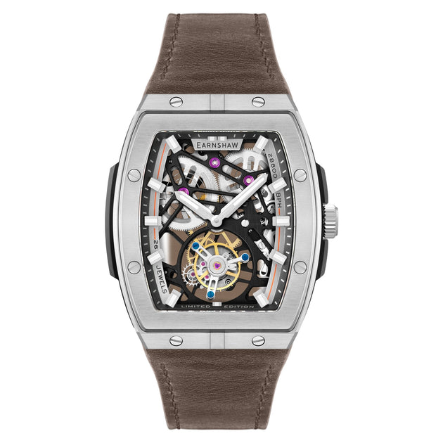 Thomas Earnshaw Motion Invincible Tourbillon Tonneau Limited Edition Sepia Brown