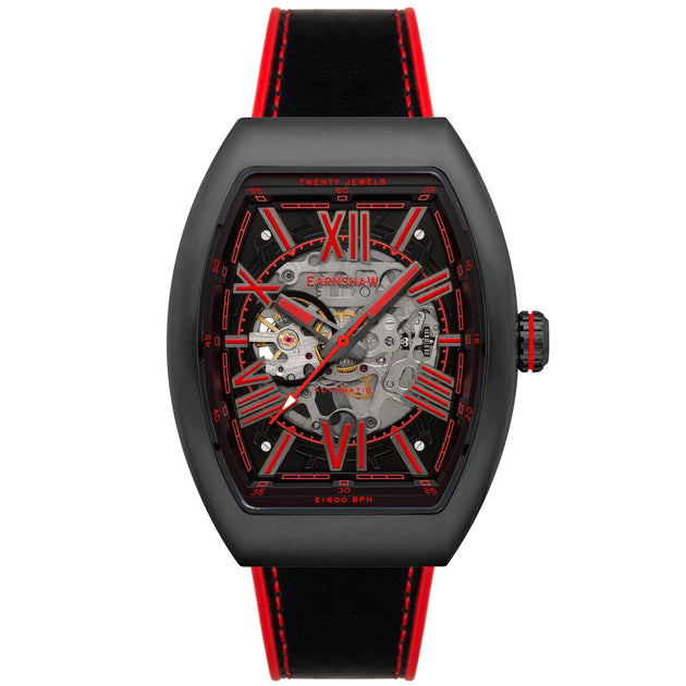 Thomas Earnshaw Supremacy Skeleton Automatic Black Red