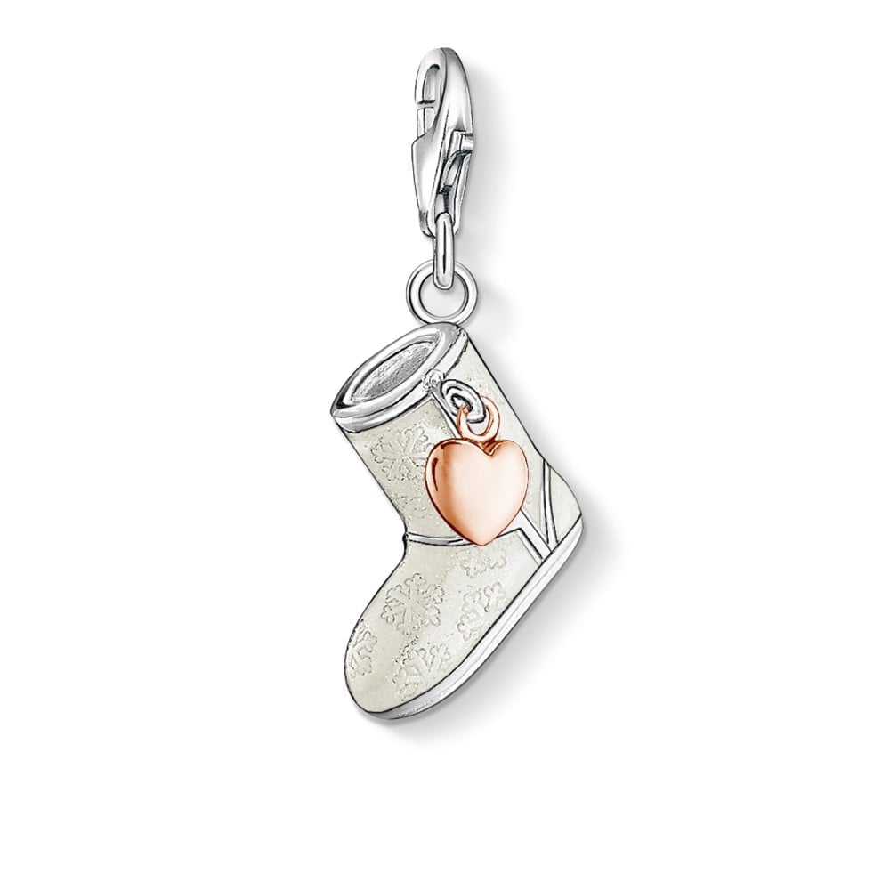 Boot Charm (Silver/Rose-Gold)