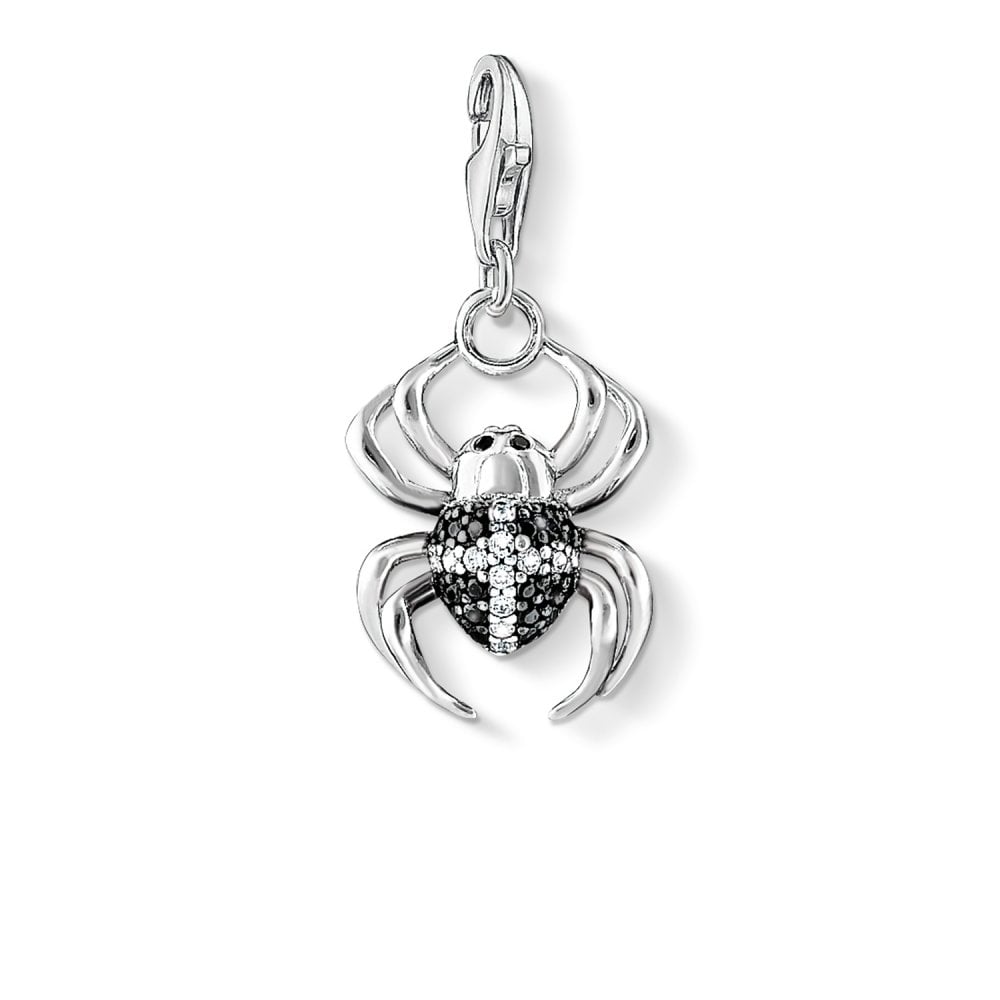 Spider Charm (Silver/Black)