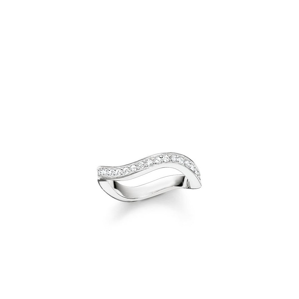 Midi Wavy Ring (Silver)