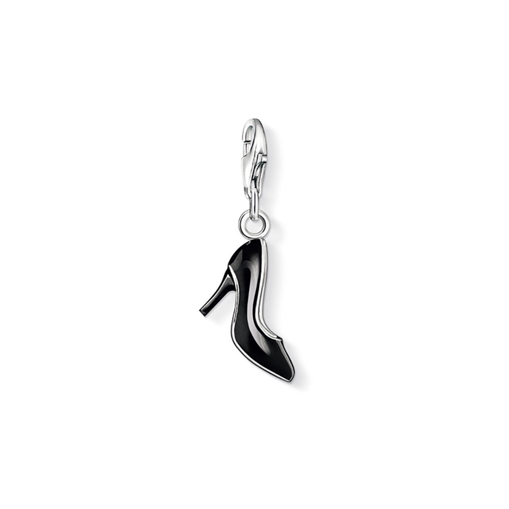High Heels Charm (Silver/Black)