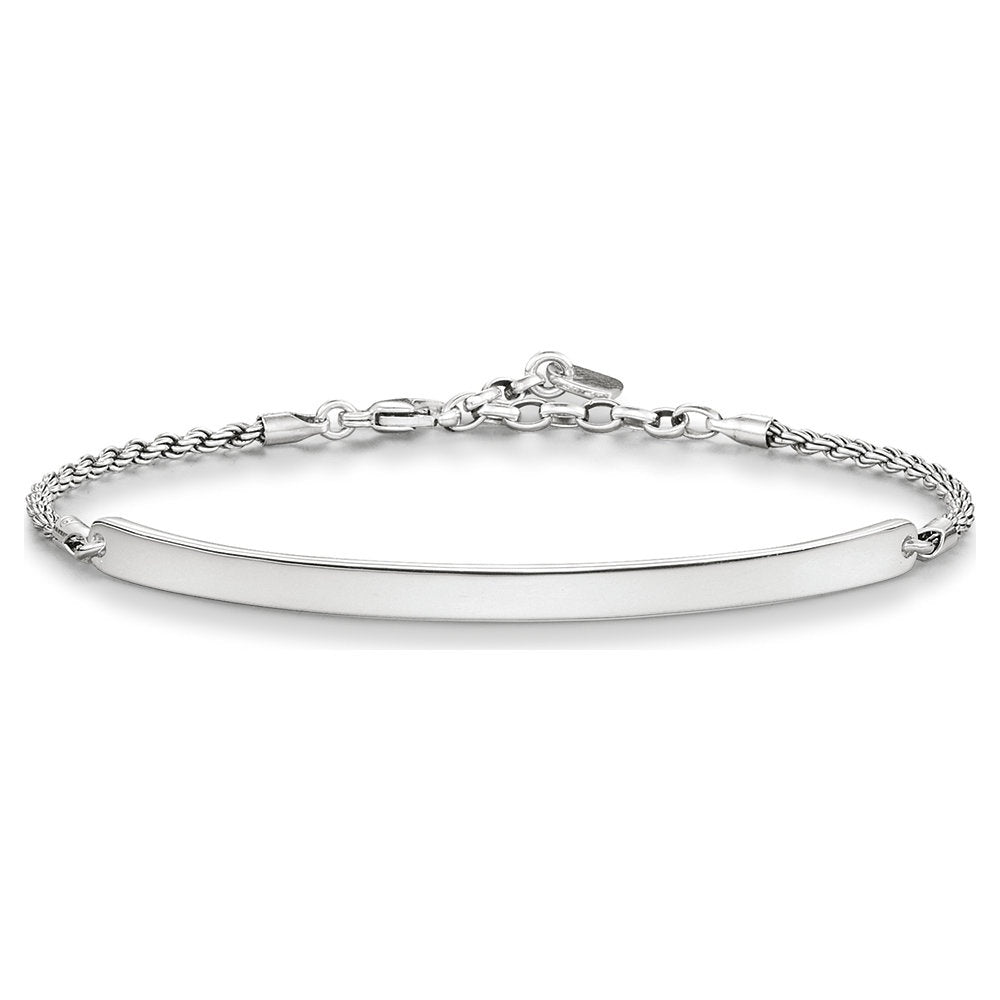 Glam Love Bridge Engravable Bracelet (Silver)