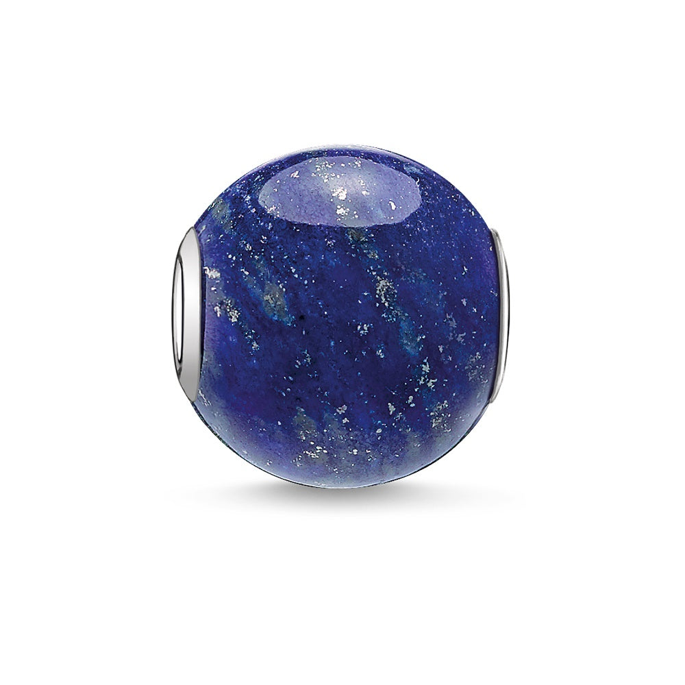 Lapis Lazuli Bead (Silver/Blue)