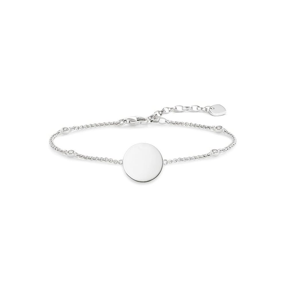 Classic Love Bridge Disc Bracelet (Silver)