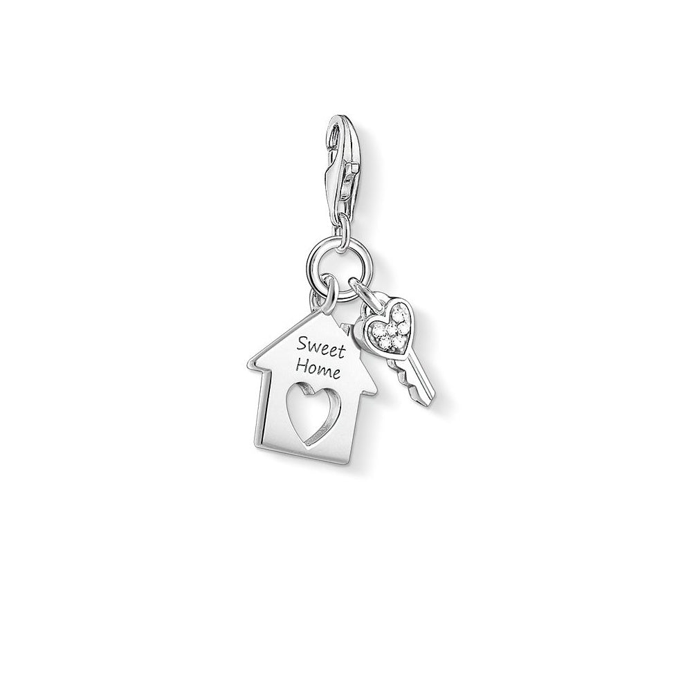 Sweet Home with Key Charm (Silver)