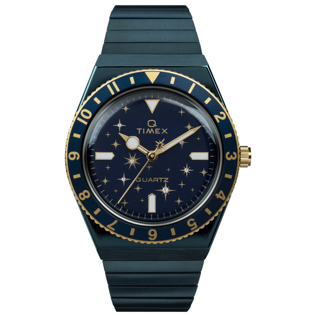 Timex Q 36mm Blue SS