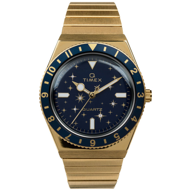 Timex Q 36mm Midnight Blue SS