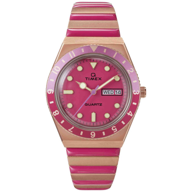 Timex Q 36mm Rose Gold Pink