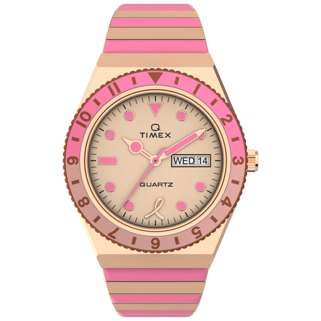Timex Q x BCRF 36mm Pink SS