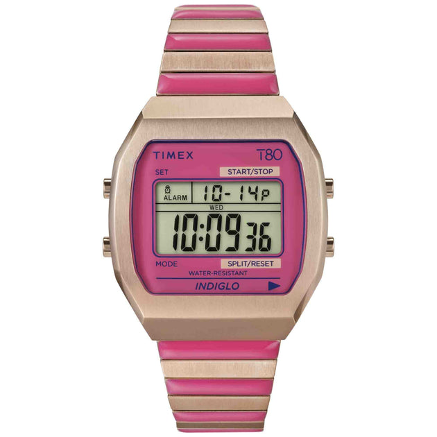 Timex T80 36mm Rose Gold Pink SS