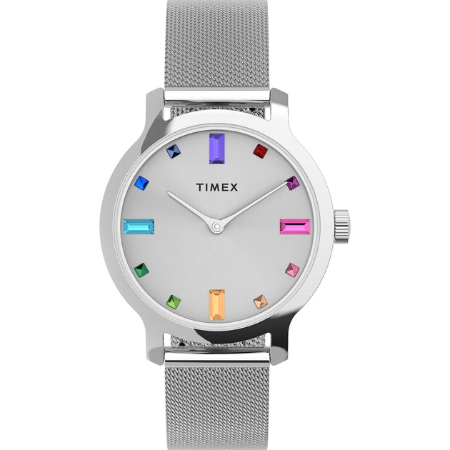 Timex Transcend Silver Mesh