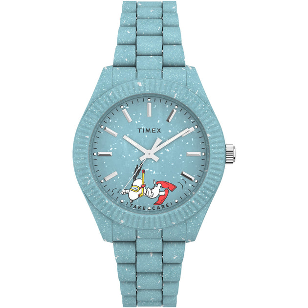 Timex Waterbury Ocean x Peanuts 37mm Recycled Light Blue
