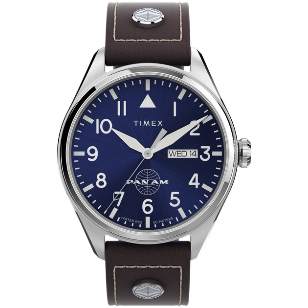 Timex x Pan Am Day Date 42mm Blue