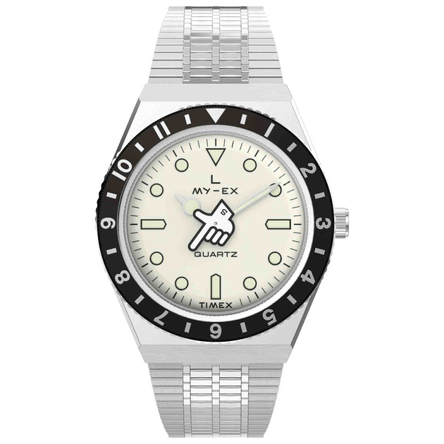 Timex x seconde/seconde/ Q 38mm Loser Silver SS
