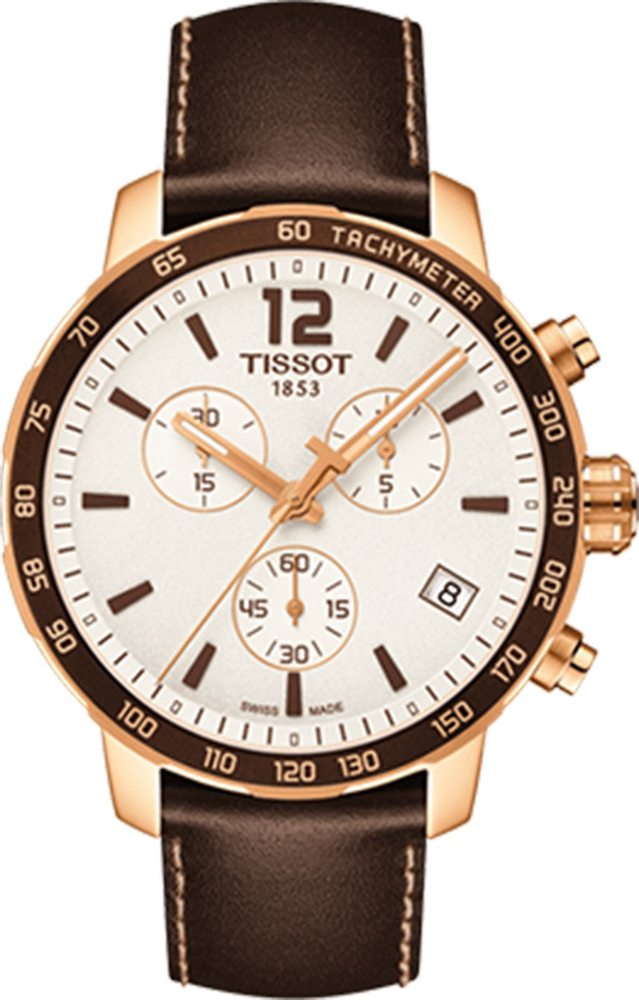 Tissot Quickster Chronograph (Brown-Rose Gold) 42mm