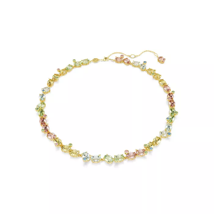 Swarovski® 'Gema' Women's Gold Plated Metal Necklace - Gold 5714836